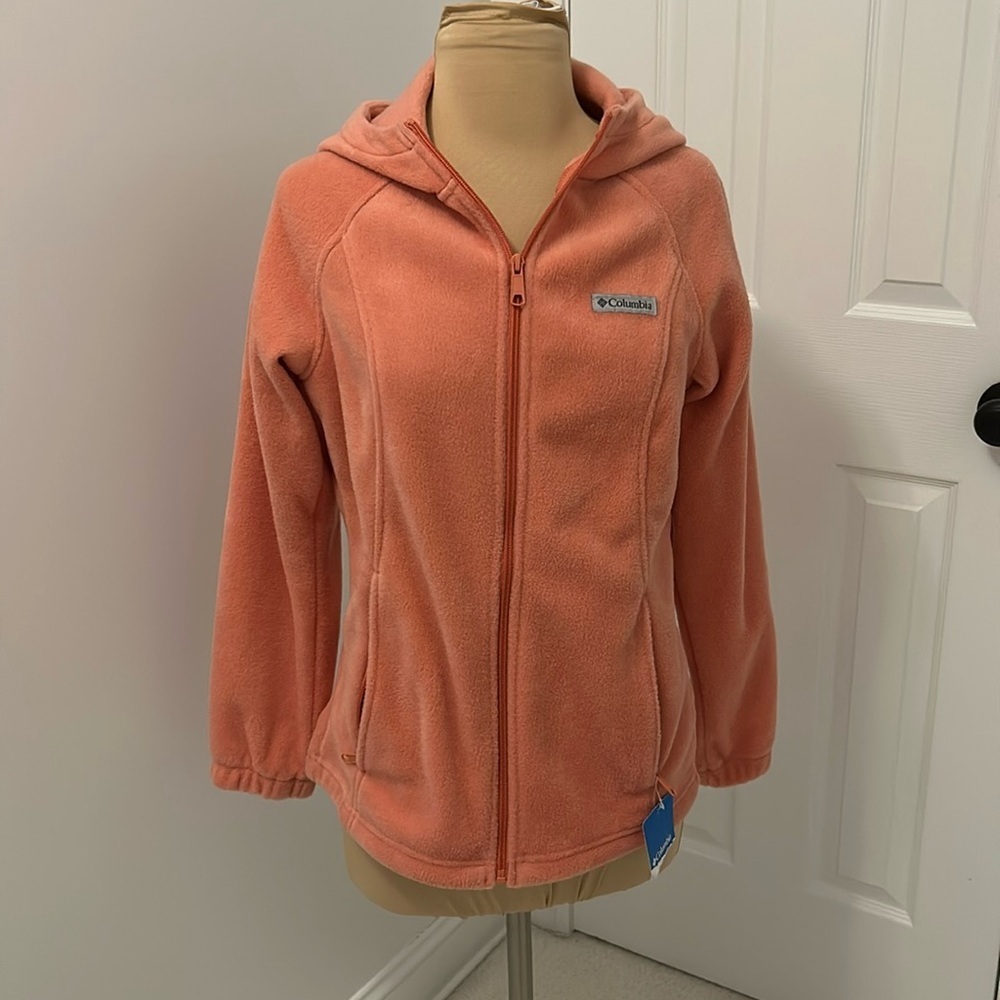Columbia Benton Springs Full Zip Fleece Hoodie Pale Orange